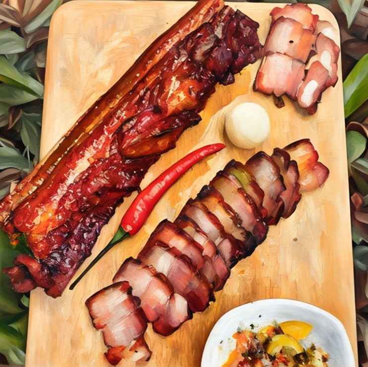 Ba chỉ heo xông khói