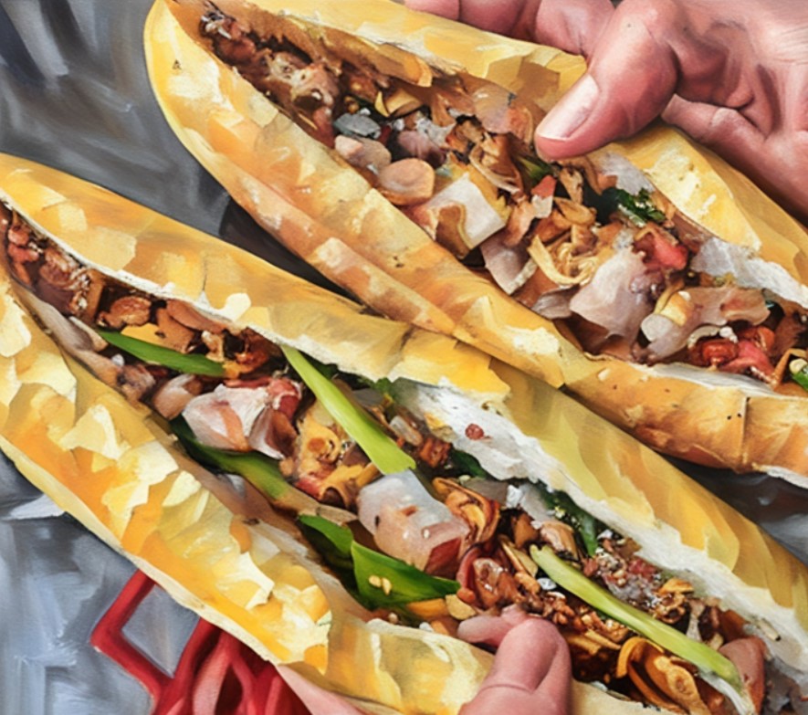 heo quay banh mi