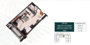 can ho 1 phong ngu new lavida 2