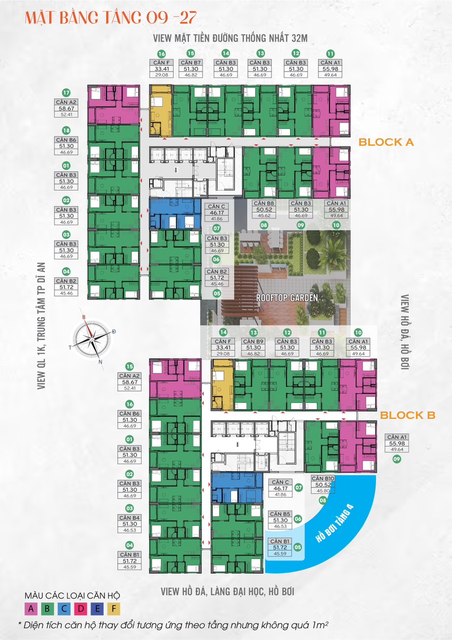 mat bang tang 9 27 thap trung tam bcons city