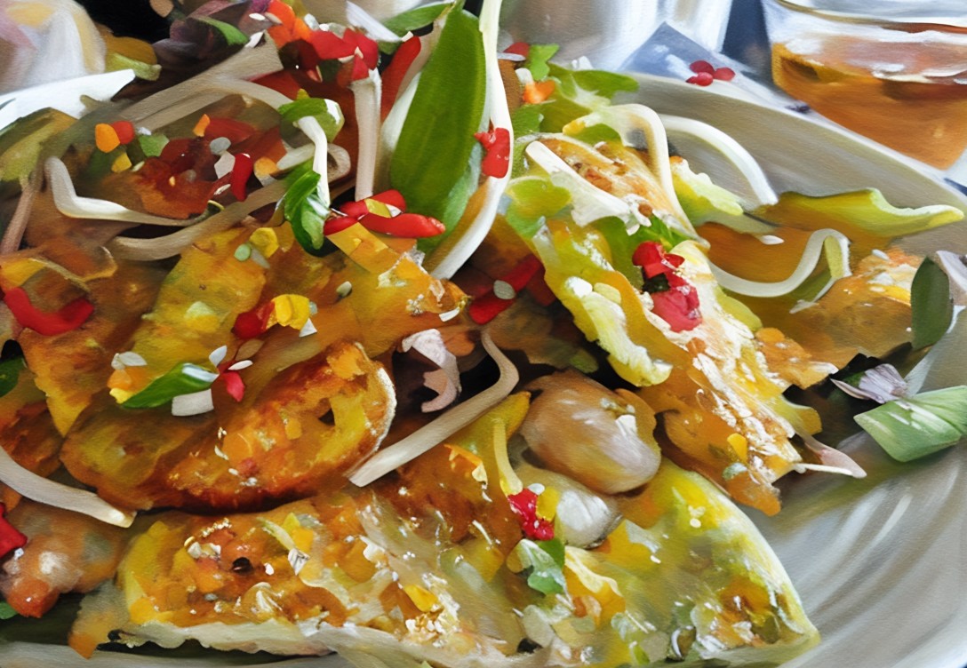 Bánh bột chiên hải sản