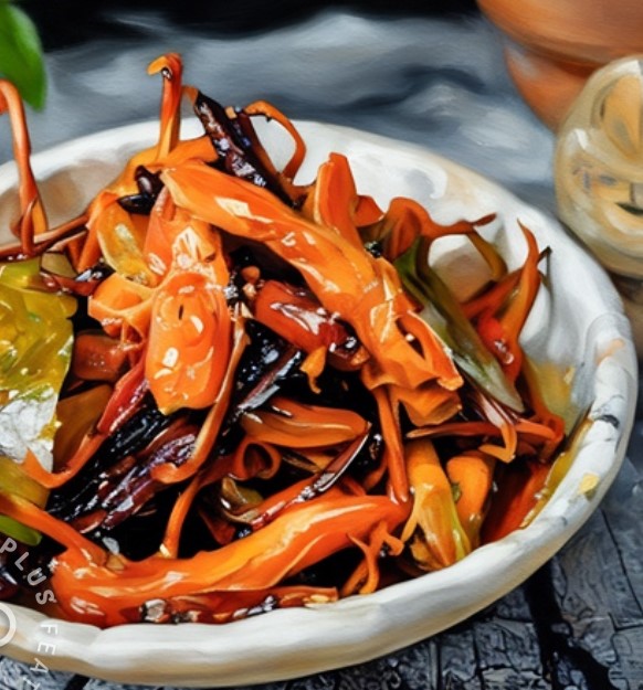 Lưỡi vịt sốt cay