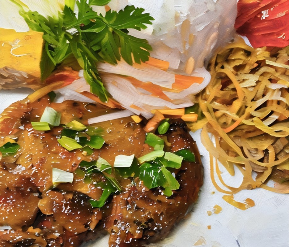 suon nuong com tam